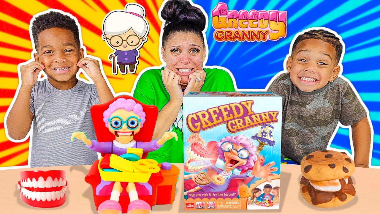 DJ & KYRIE PLAYS GREEDY GRANNY WITH MOM | DJ's Clubhouse