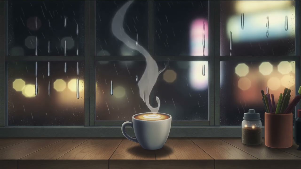 rainy night café – chill lofi beats to slow down | celenore