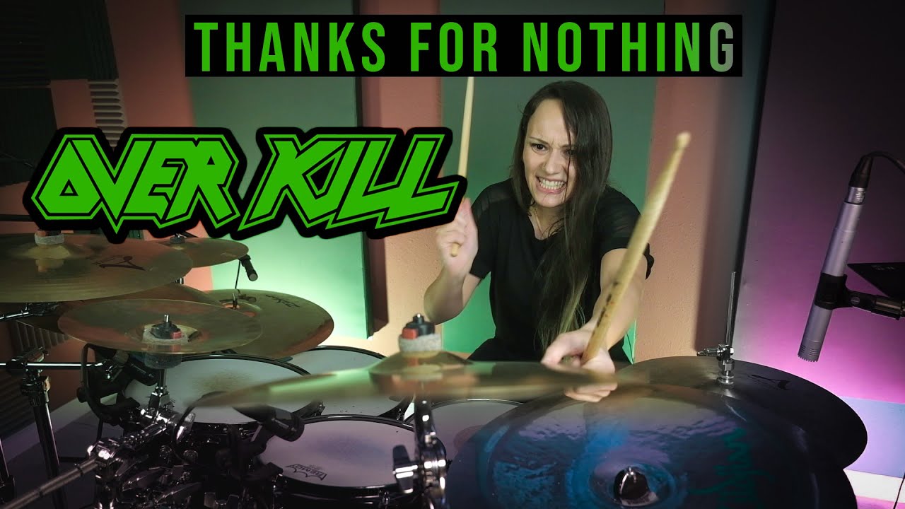 Overkill - Thanks For Nothing (drum cover by Tamara)