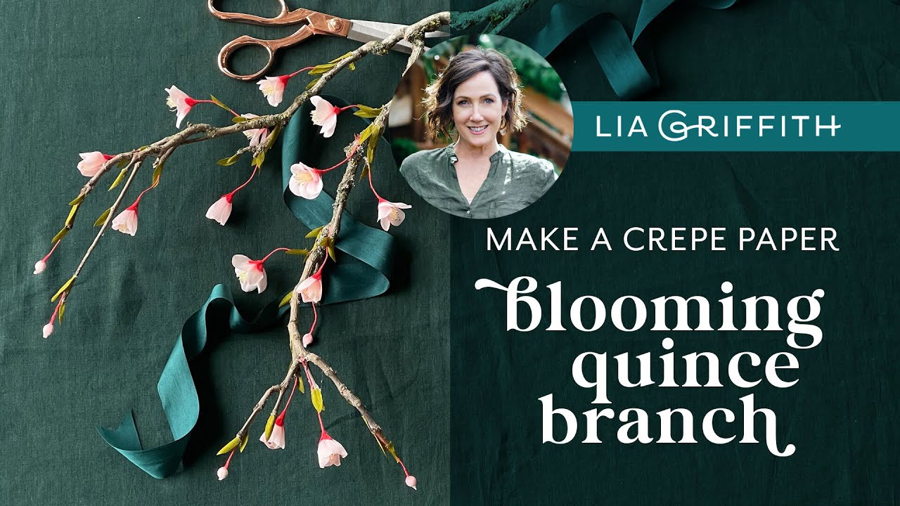 How to Make a DIY Crepe Paper Quince Flower