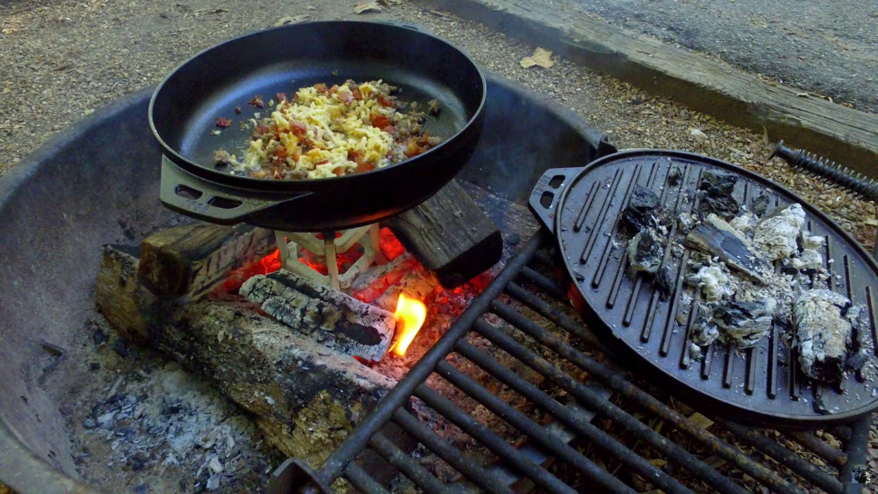 Camp Kitchen Campfire Mountain using the Lodge Cook-It-All