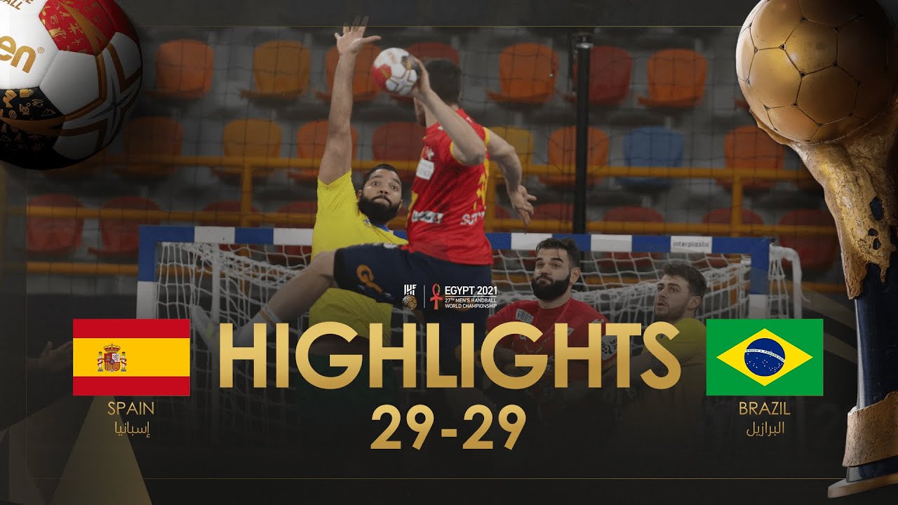 Highlights: Spain - Brazil | Group Stage | 27th IHF Men's Handball World Championship | Egypt2021