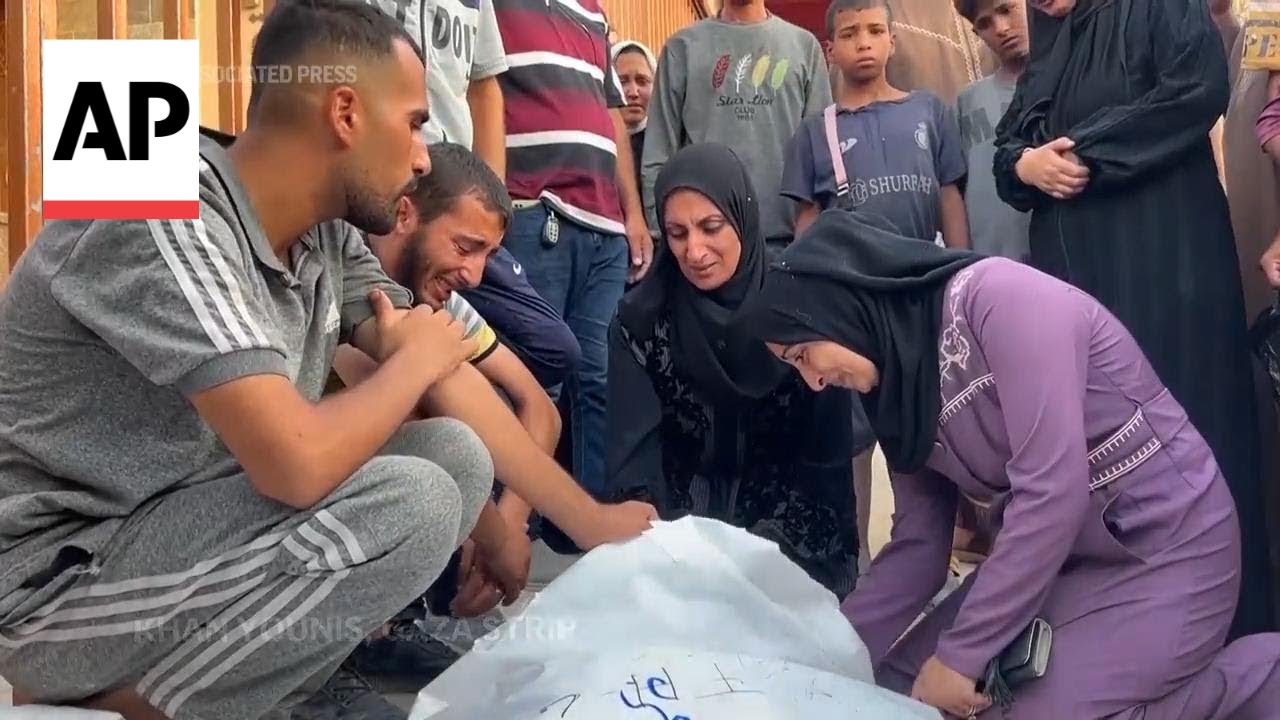Israeli strikes near Rafah kill at least 25 and wound 50, Gaza officials say