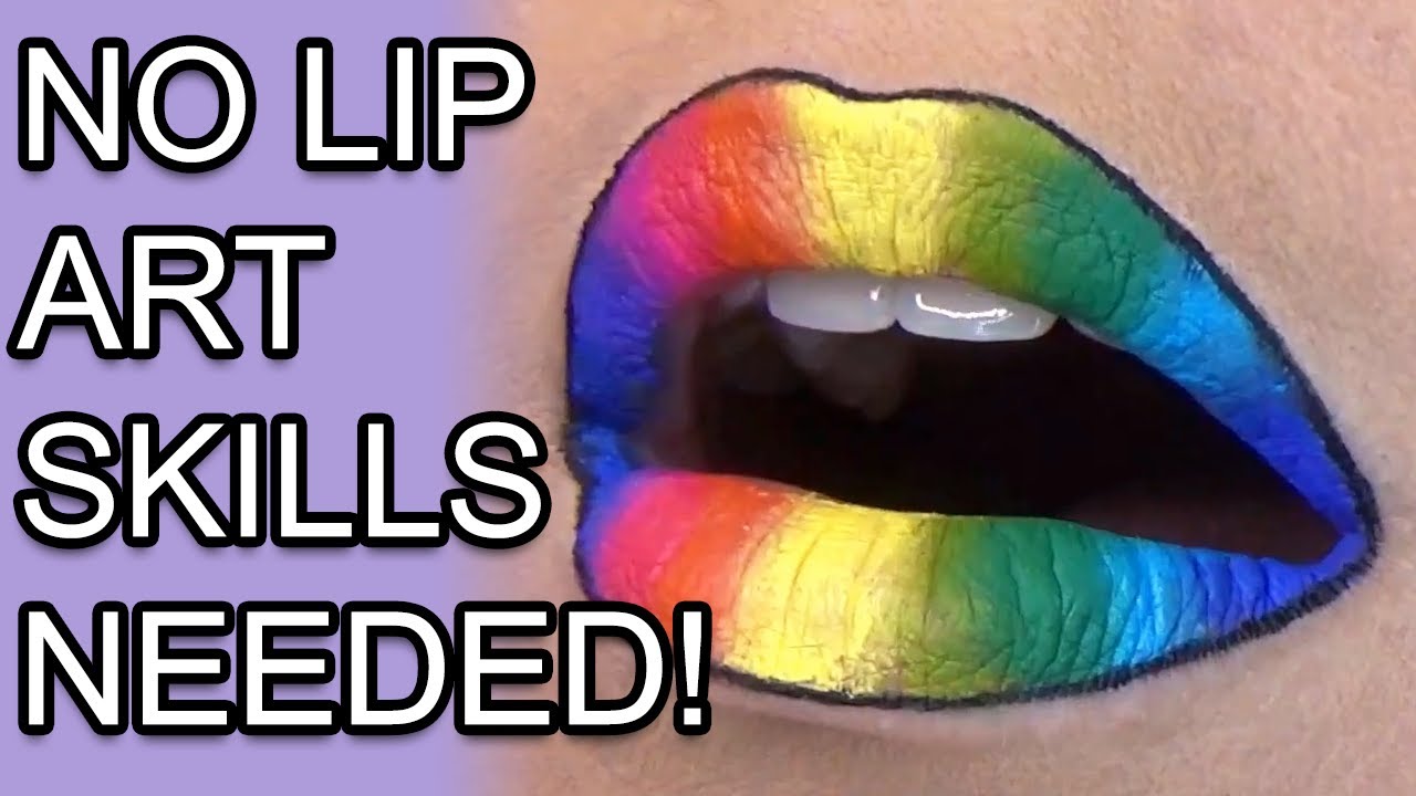 3 blending hacks for ombre lips! Rainbow lipstick tutorial