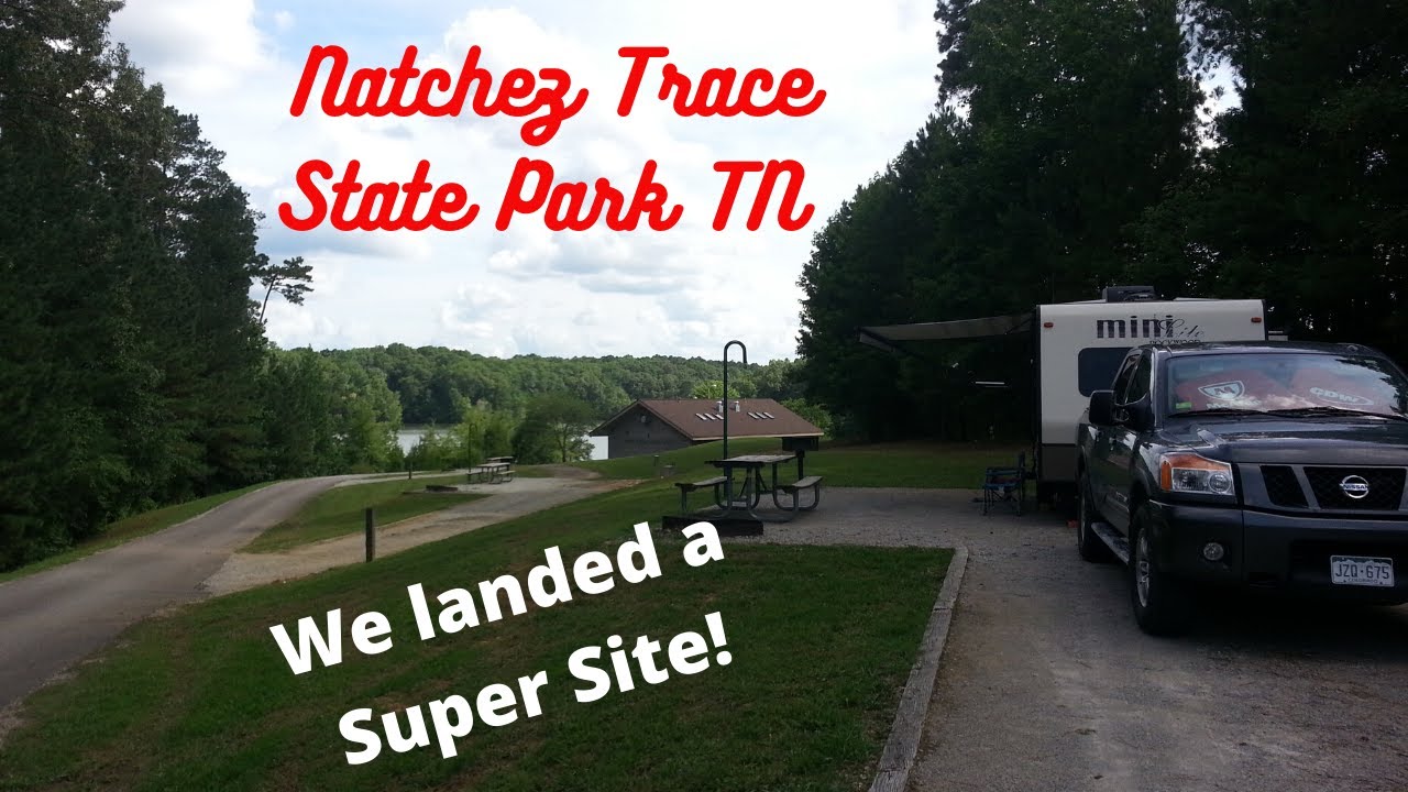 July camping in Tennessee.  HOT and HUMID but worth it.  Natchez Trace State Park Tennessee