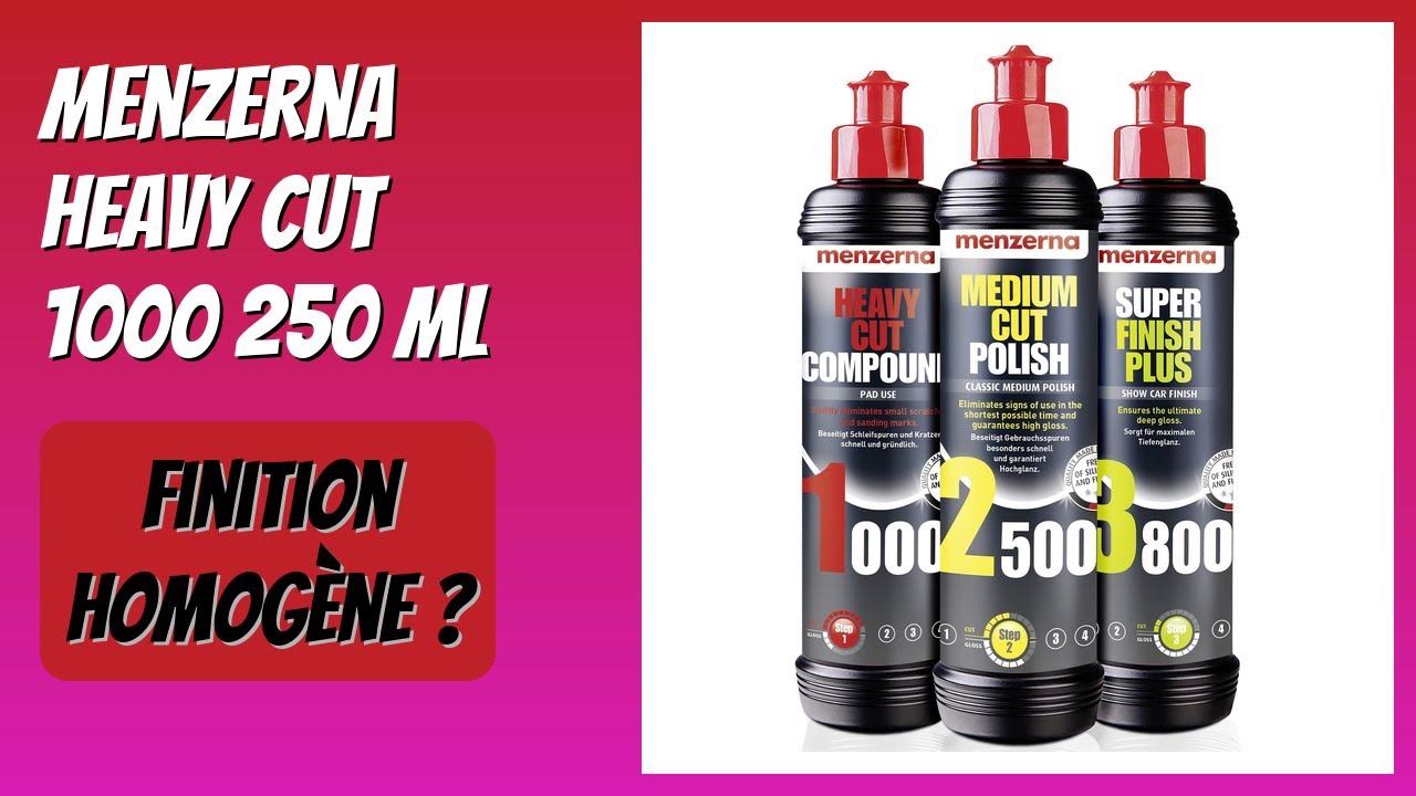 AVIS (2025) : Menzerna Heavy Cut 1000 250 ml. DÉTAILS