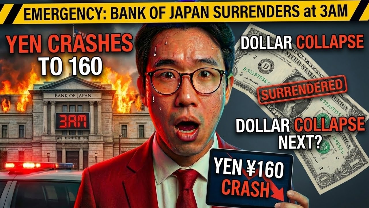 EMERGENCY: Bank of Japan SURRENDERS at 3AM - Yen Crashes to 160 (Dollar Collapse Next?)