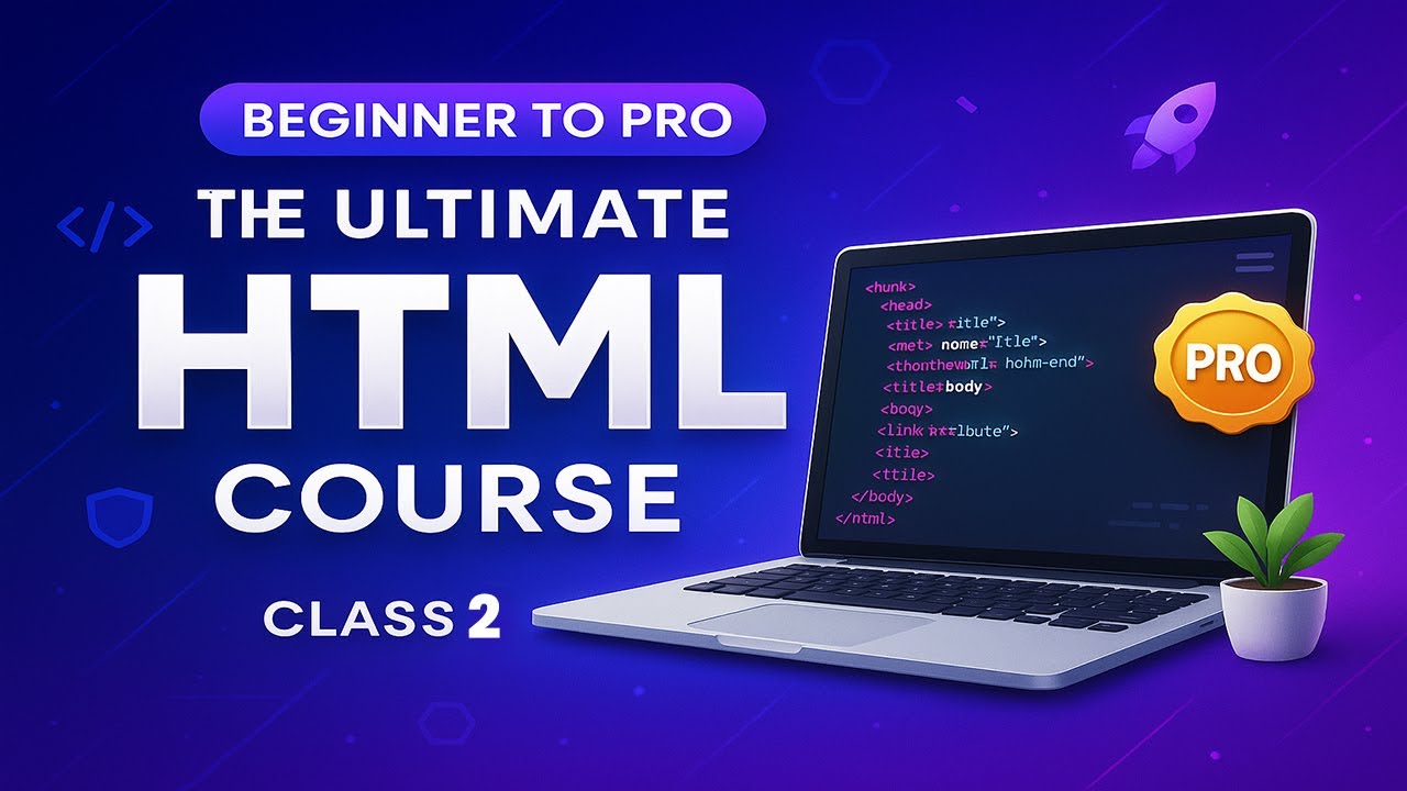 HTML Full Course Class 2 (2025) | HTML5 Text Formatting Tags | Web Development Course for Beginners