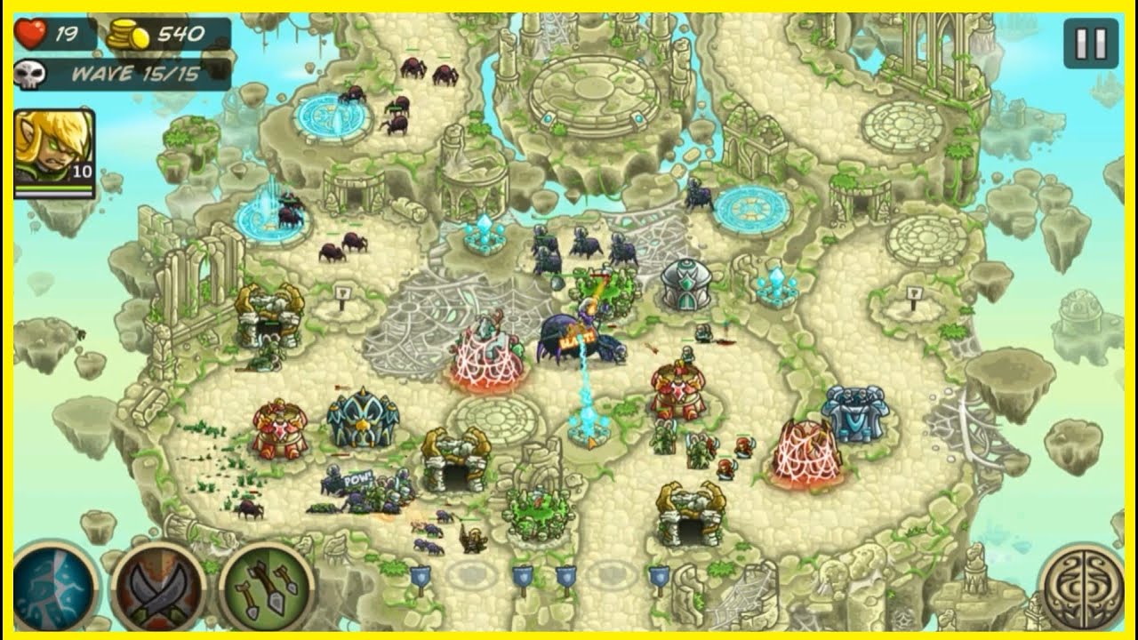 Kingdom Rush Origins - Shrine of Elynie - 3 Stars