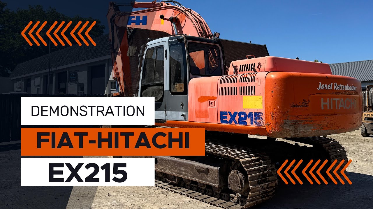Fiat Hitachi EX215 (2000) excavator demonstration
