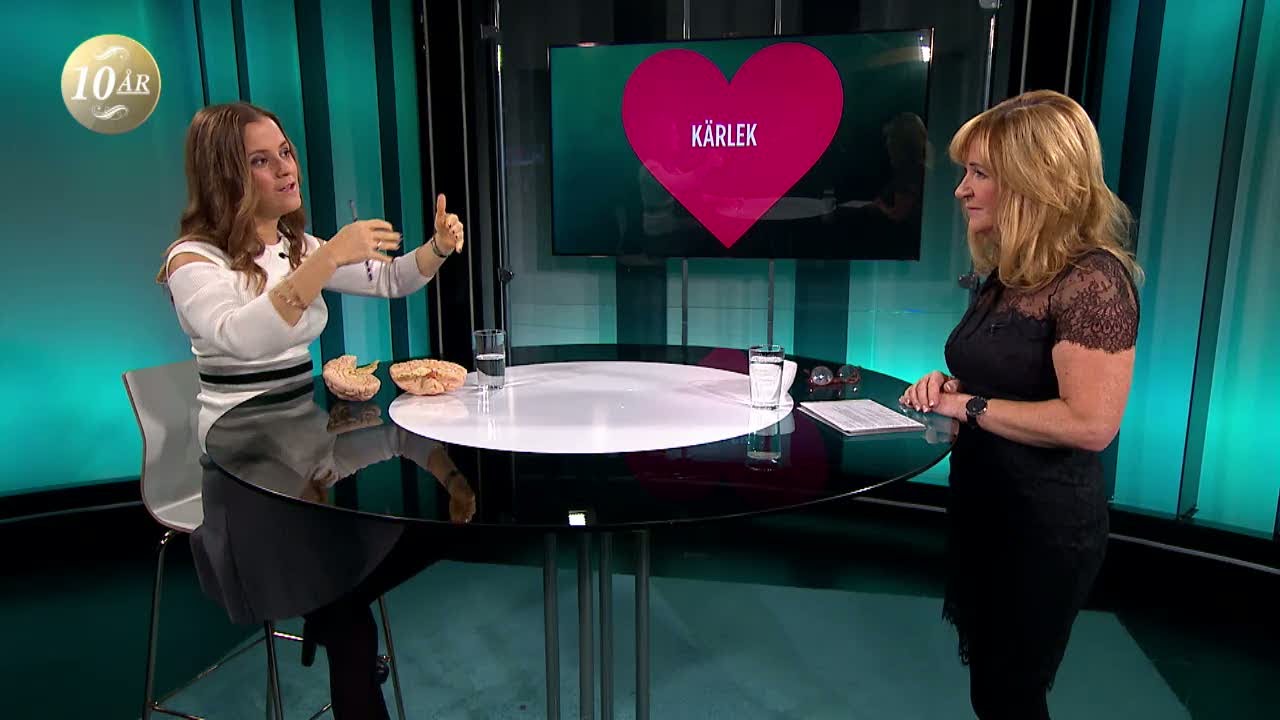 Så funkar förälskelse och kärlek i hjärnan - Malou Efter tio (TV4)