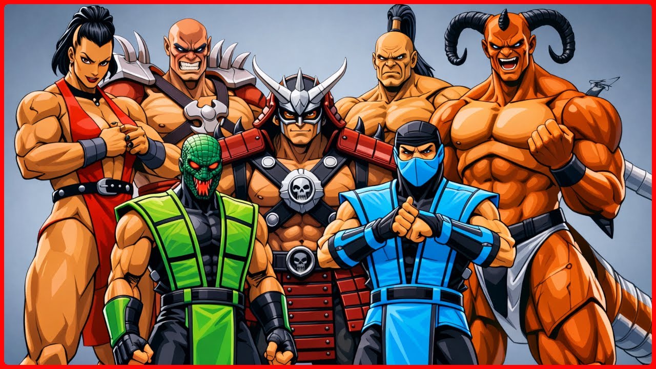 Mortal Kombat [OpenBOR]  Bootleg  Bosses Playthrough 4PLAYER Co-op