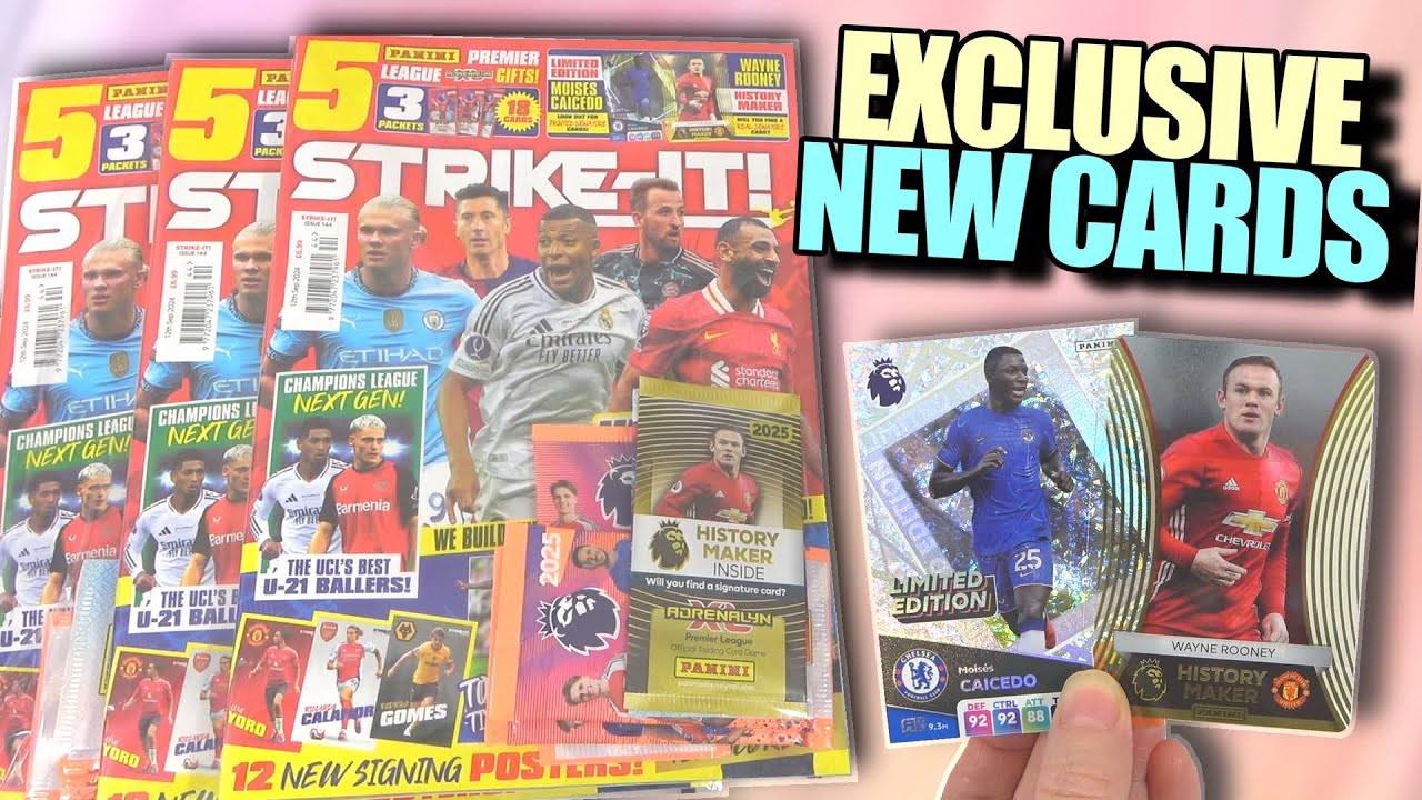 ROONEY SIGNATURE!? ADRENALYN XL 2024/25 Opening | New Exclusive Cards | 3 Panini Strike It Magazine