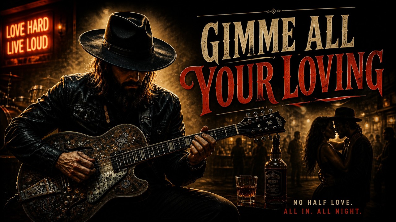 Gimme All Your Loving 🔥 Gritty Blues Rock Guitar | All Night Vibes (Original) | Blues Rock Hits