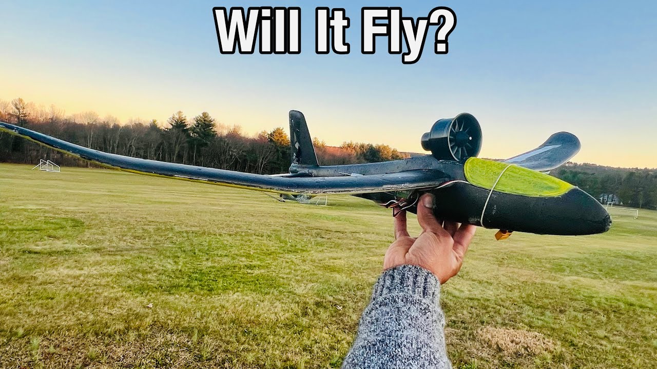 Diy Foam Glider EDF Conversion Build and Maiden Flight
