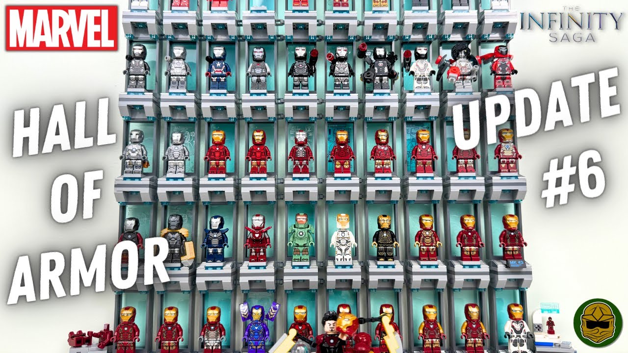 2023 & 2024 Minifigures Added: LEGO® Avengers Iron Man Hall of Armor MOC Update #6!