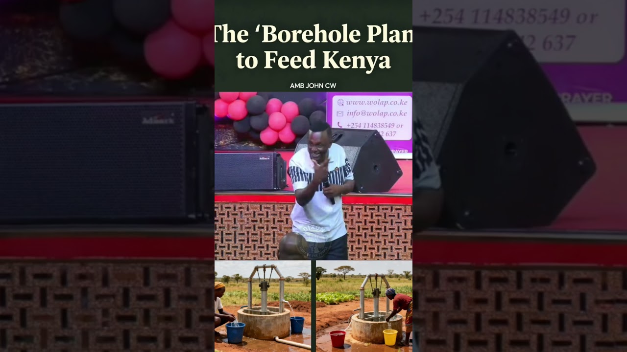 The Borehole plan to feed kenya by Amb John cw #bomet #muthaiga #kangemi #mutua #orengo