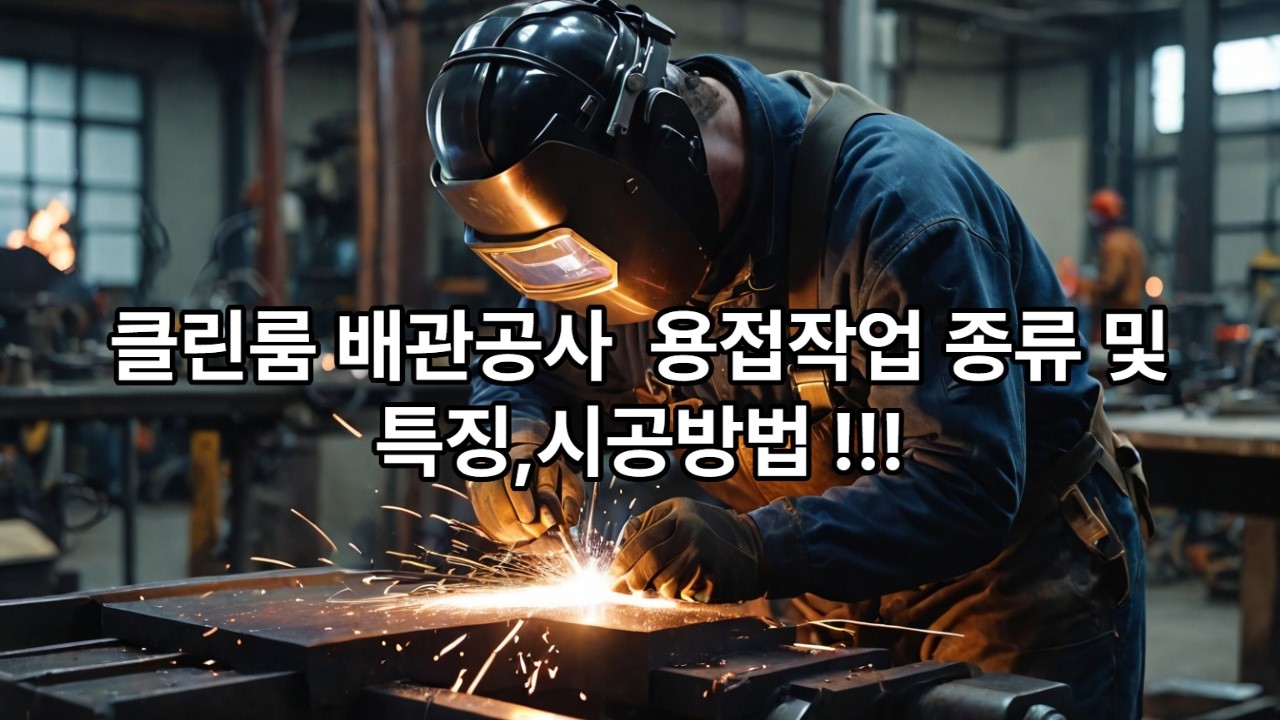 클린룸 배관 용접공사 총정리(알곤,아크,CO2,레이져,초음파용접등)/클린룸 만드는 사람들/(주)씨씨이엔지