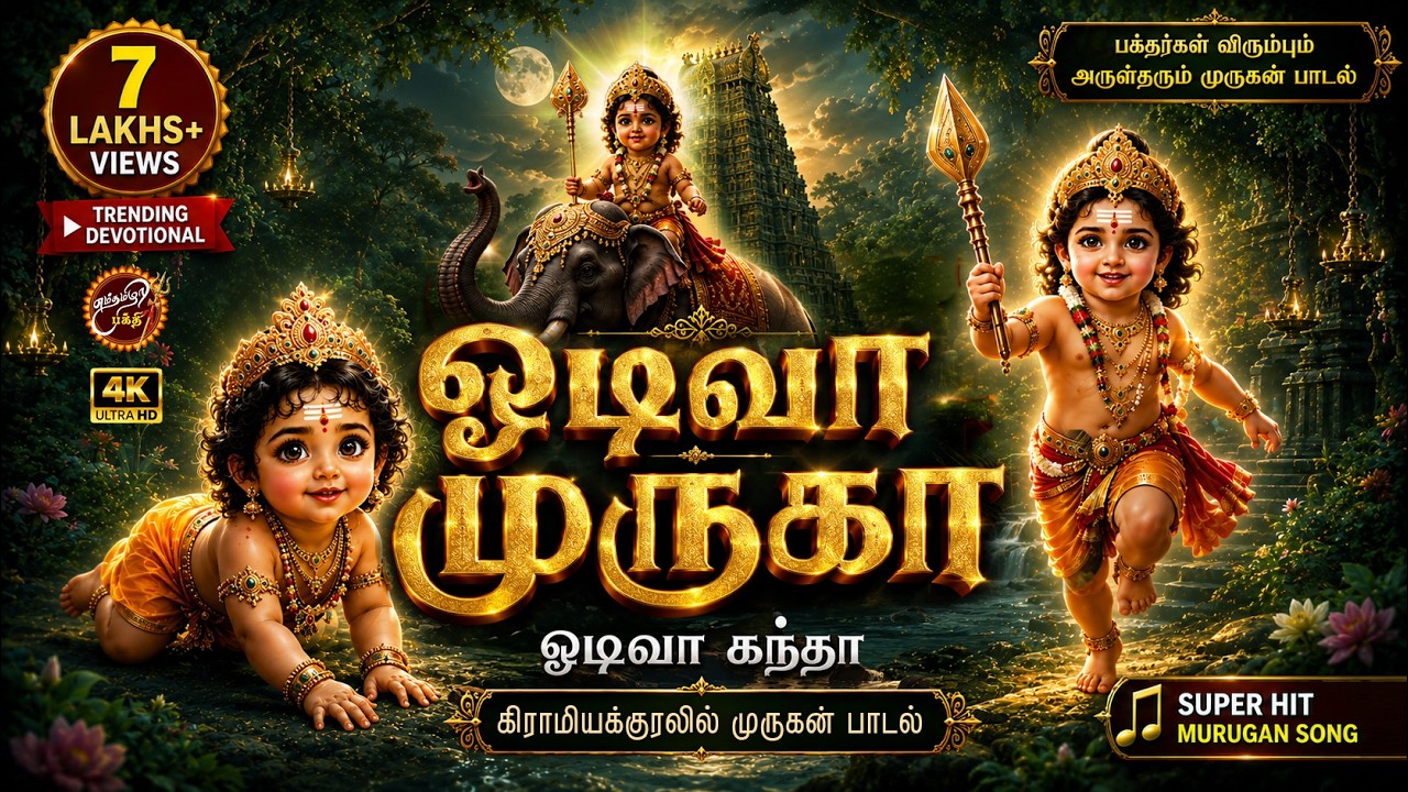 🔱🕉️ ஓடிவா முருகா  | Odiva Muruga | Tamil Murugan Bhakti Song 🔱🕉️