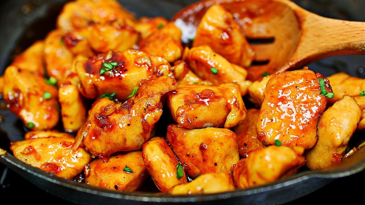 Honey Garlic Chicken Bites Recipe