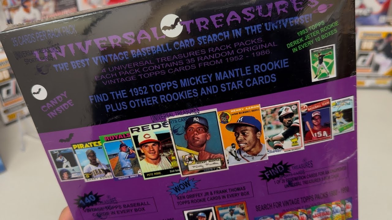 Бейсбольная таинственная коробка Universal Treasures: Микки Мэнтл Чейз!