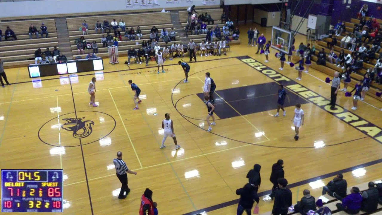 Beloit Memorial vs. Sun Prairie West Hig Varsity Mens' Basketball