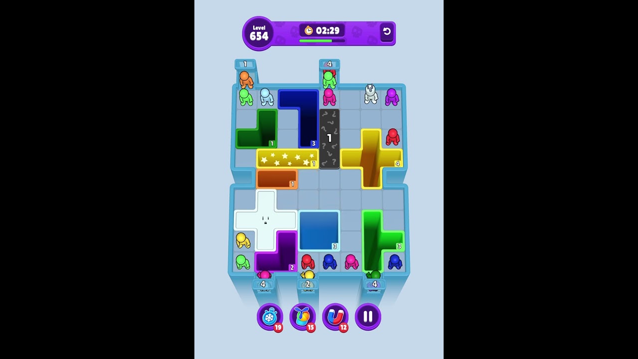 Drop Away Level 654 Solution Walkthrough #dropaway #solution 