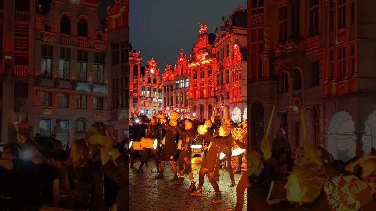 Percussions live sur la Grand-Place. #music #brusselslife #groove #grandplace