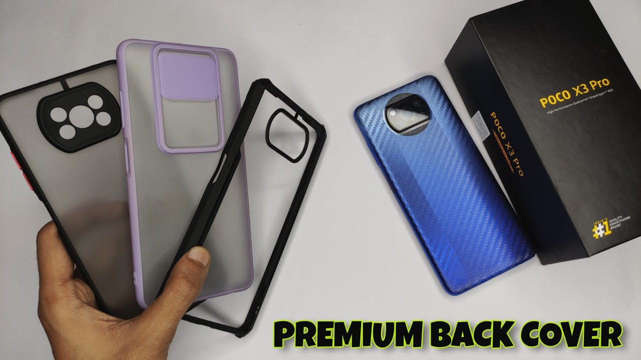 PREMIUM Back Cover Poco X3 Pro | Camera Shutter Back Cover Poco X3 Pro ⚡⚡