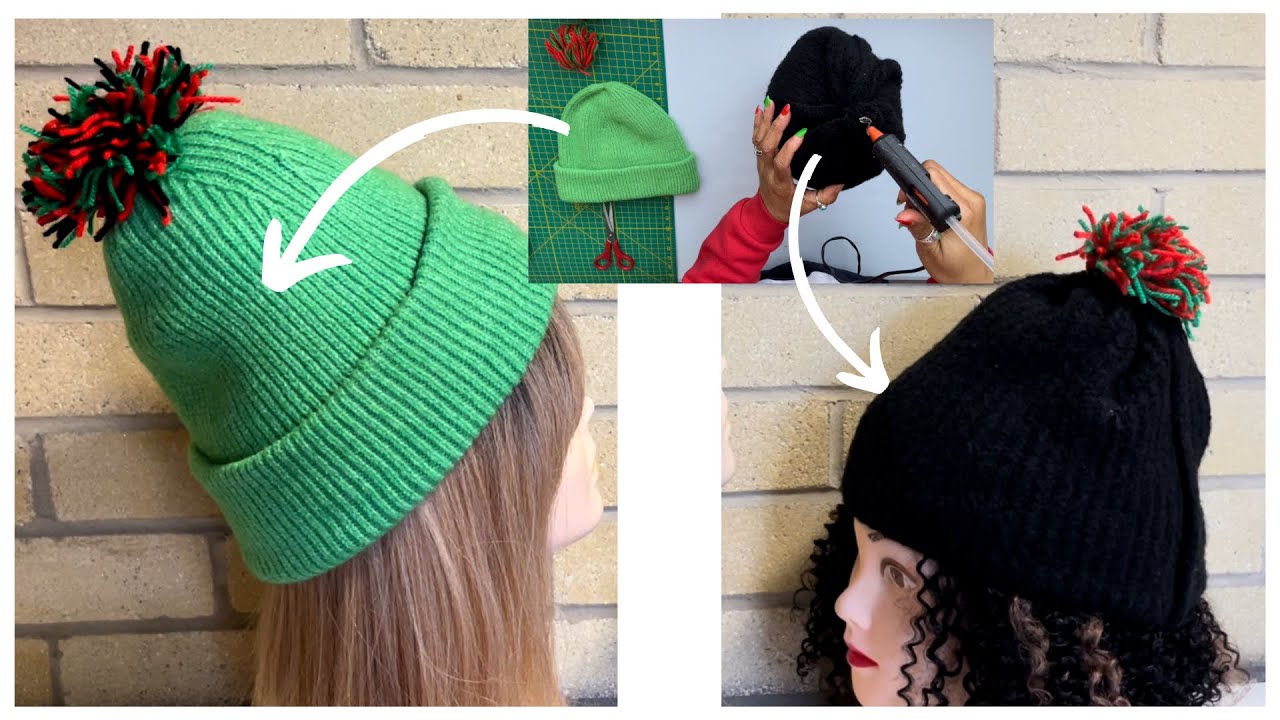 Diy | How to make Christmas Hat With Pompom
