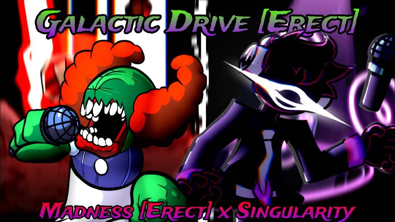 [FNF MASHUP] Galactic Drive [Erect] | Madness [Erect Remix] x Singularity [Tricky vs Void]