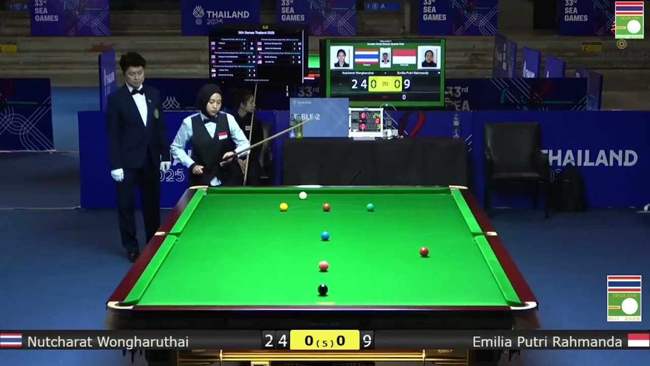 💥🇹🇭 Nutcharat Wongharuthai 🆚 Emilia Putri Rahmanda 🇮🇩 l Snooker 6 Reds Women l Quarter Final.