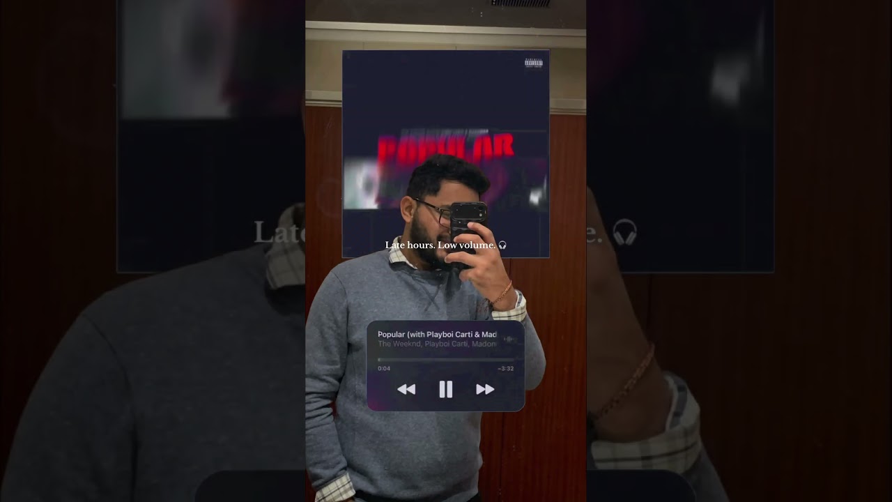 Late hours. Low volume.🎧 