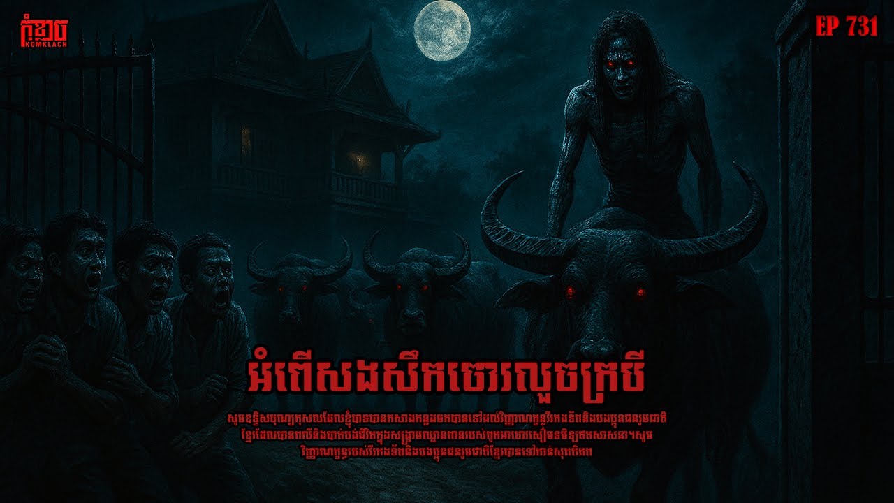 អំពើសងសឹកចោរលួចក្របី | កុំខ្លាច-KOMKLACH | Ghost Stories | និទានរឿងខ្មោច EP731