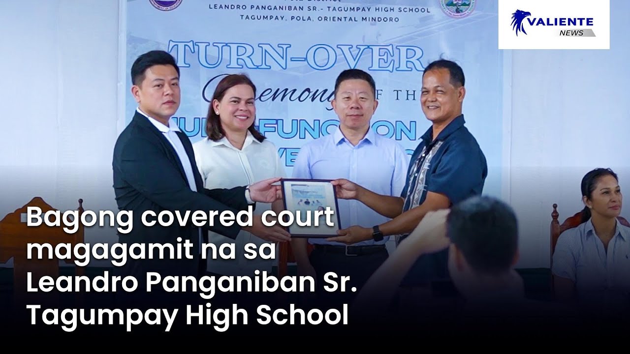 BAGONG COVERED COURT MAGAGAMIT NA SA LEANDRO PANGANIBAN SR.-TAGUMPAY HIGH SCHOOL (28 Jan 2026)