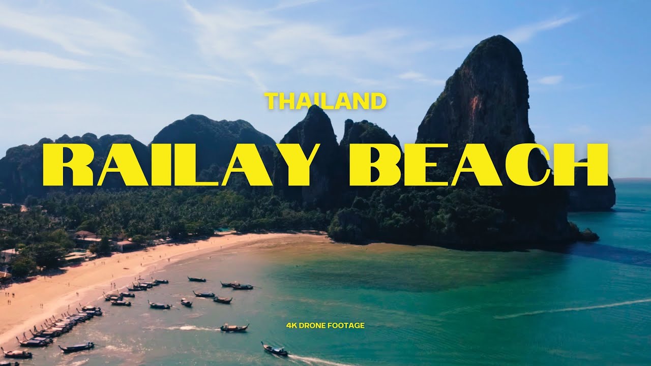The Most Beautiful Beach in Thailand? | Railay Beach Drone 4K | Cinematic Ambient Relaxation