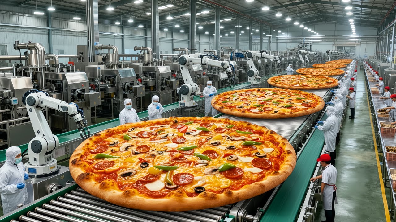 How Millions of Pizzas Are Made 🍕 Inside the World’s Biggest High-Speed Pizza Factory