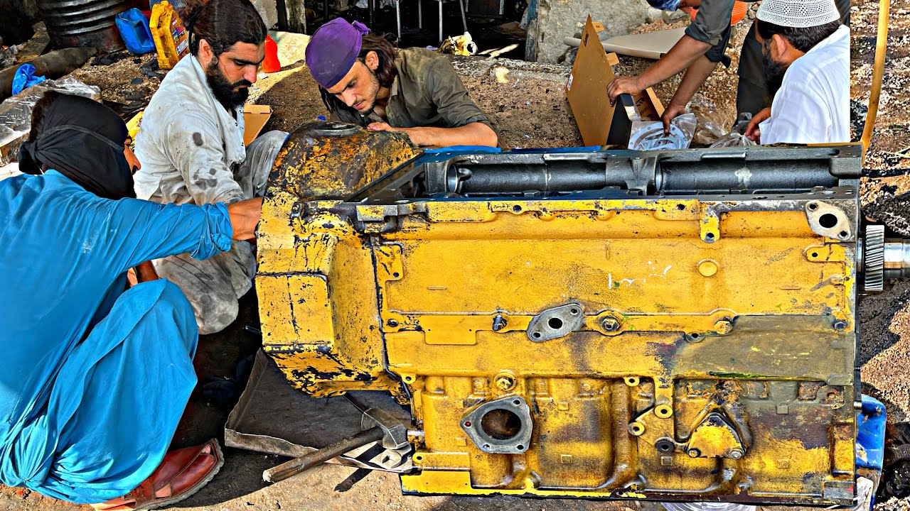 Restoration Complete Caterpillar Wheel Loader Engine | How to Rebuild CAT Loader Engine