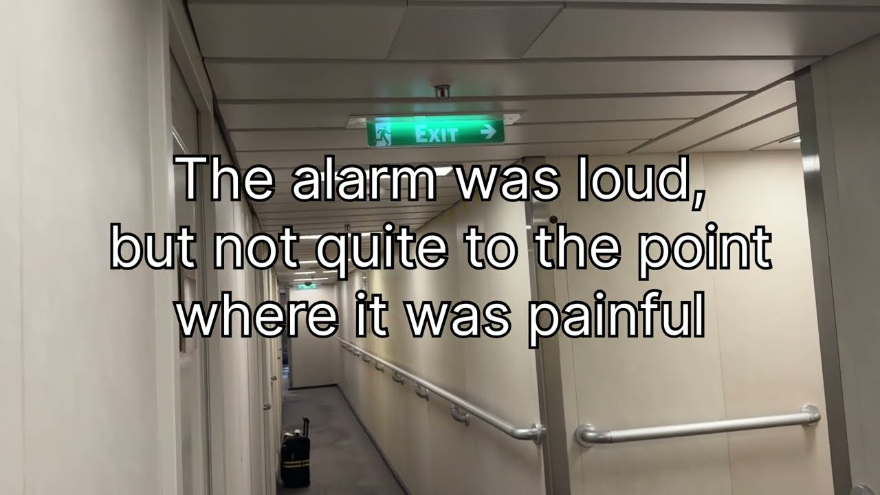 Cruise Ship General Alarm Test