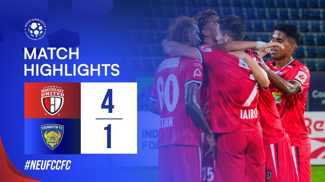 GW 12 Highlights | NorthEast United FC 4-1 Chennaiyin FC | ISL 12