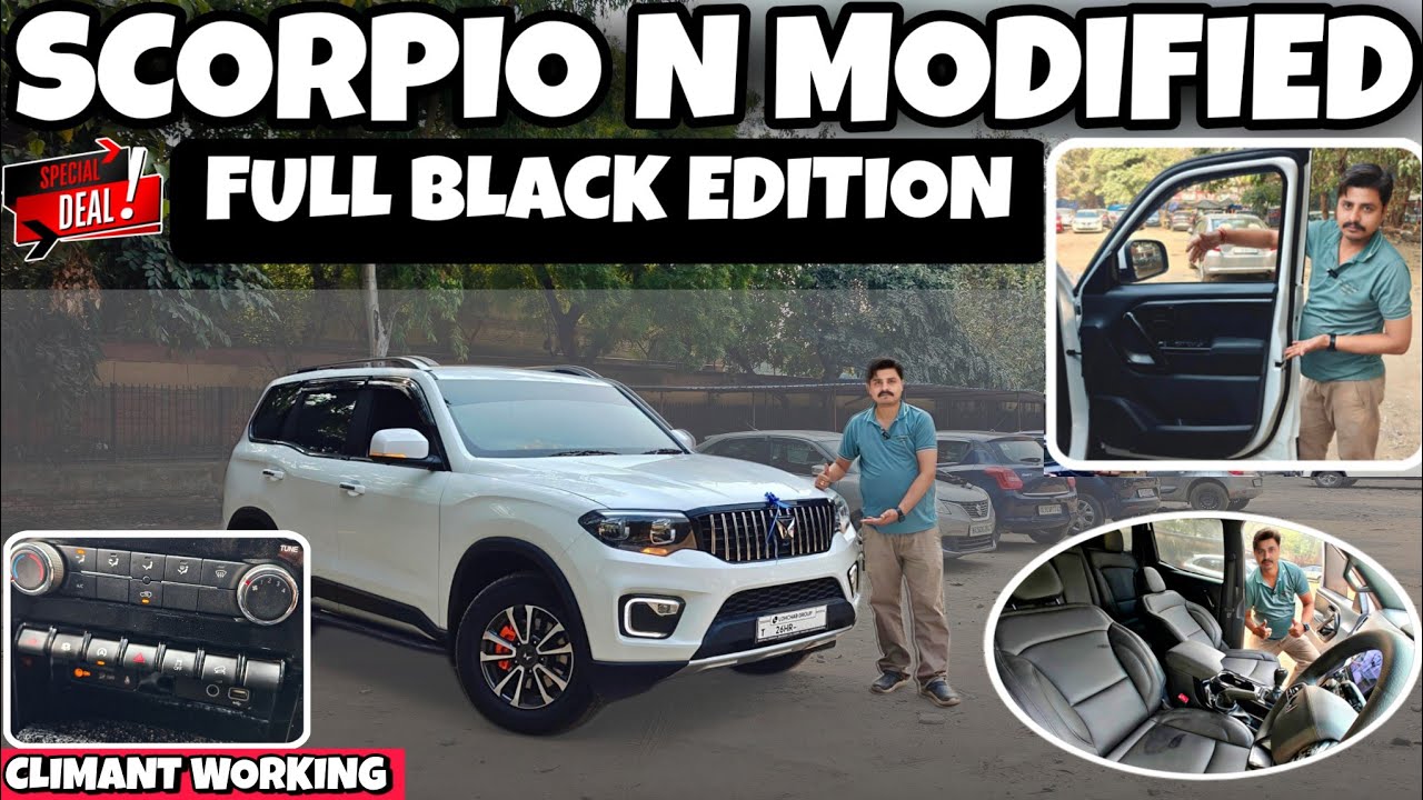 SCORPIO N KO BANAYA NIGHT EDITION😱 SCORPIO N BASE TO TOP✅SCORPIO N Z2 TO Z8✅CLIMANT WORKING#mahindra