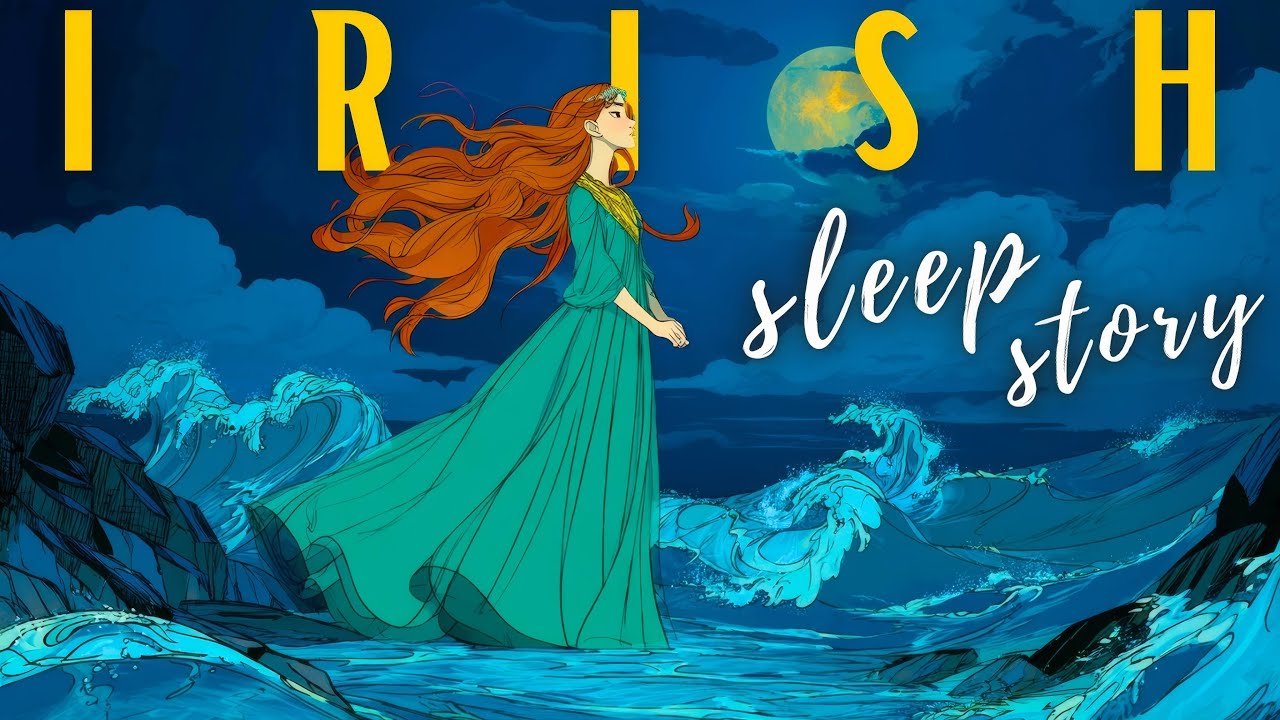 Clíona of the Waves: An Irish Folklore Tale | ASMR Bedtime Story With Rain & Ocean Sounds