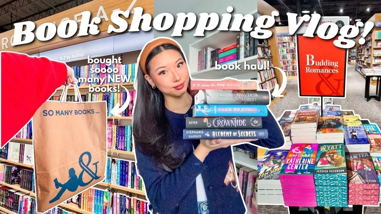 BOOKSTORE VLOG! (come to the bookstore with me + a book haul!)