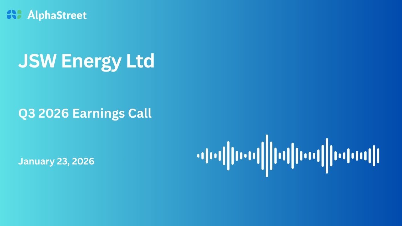JSW Energy Ltd Q3 FY2025-26 Earnings Conference Call