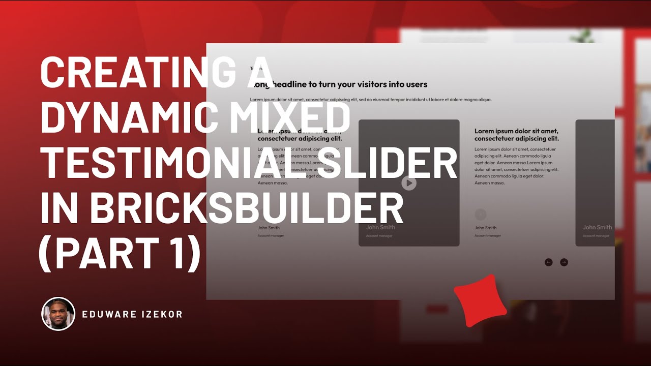 Creating a Dynamic Mixed Testimonial Slider in BricksBuilder (Part 1)
