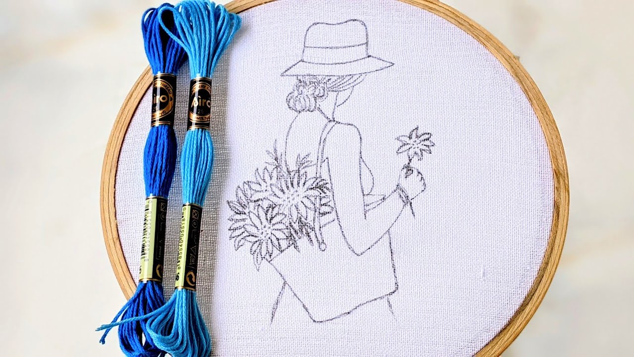 SIMPLE AND BEAUTIFUL WOMEN HAND EMBROIDERY DESIGN FOR BEGINNERS 