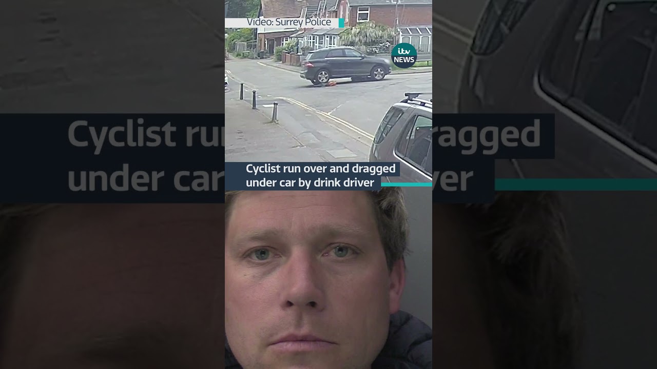 The #cyclist has given permission for the video to be shown as a warning to others #itvnews