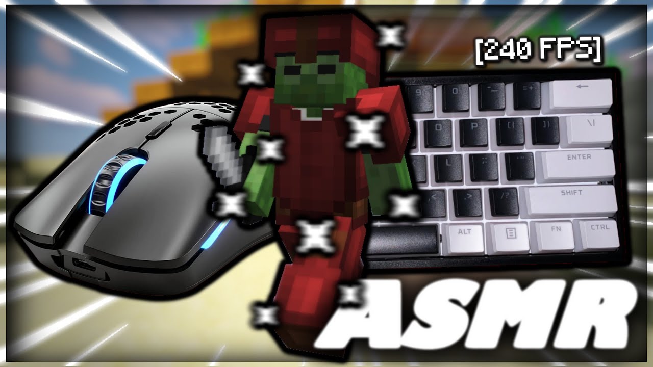 Keyboard + Mouse Sounds ASMR w/Lo-Fi | Hypixel Bedwars