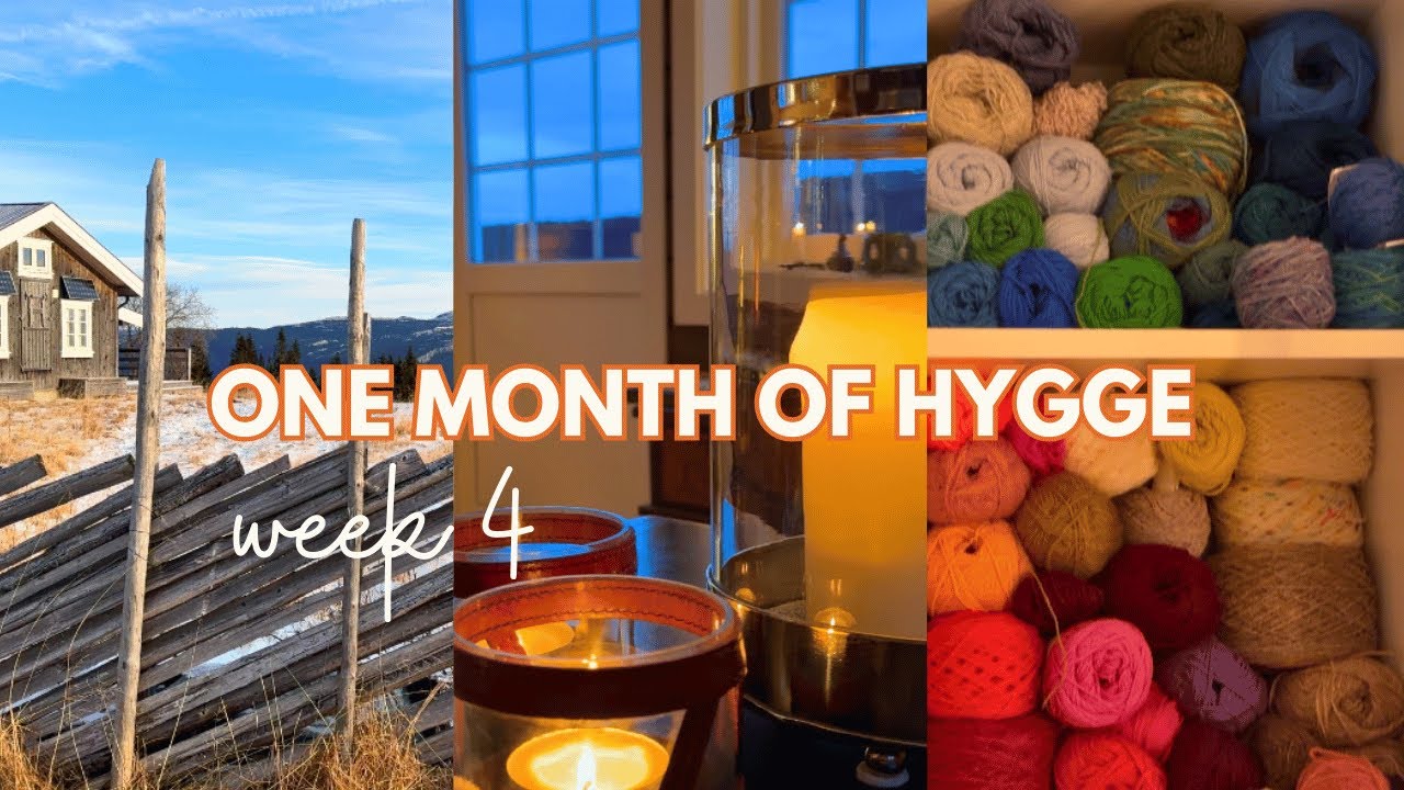 Cozy cabin days, trip to Lillehammer & Craft room organizing❤️ One Month of Hygge - 4/2024