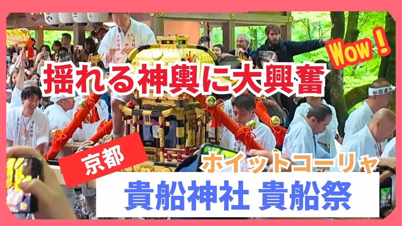 【京都】揺れる神輿に大興奮『貴船神社・貴船祭』外国人観光客で賑わう京都 初夏の風物詩